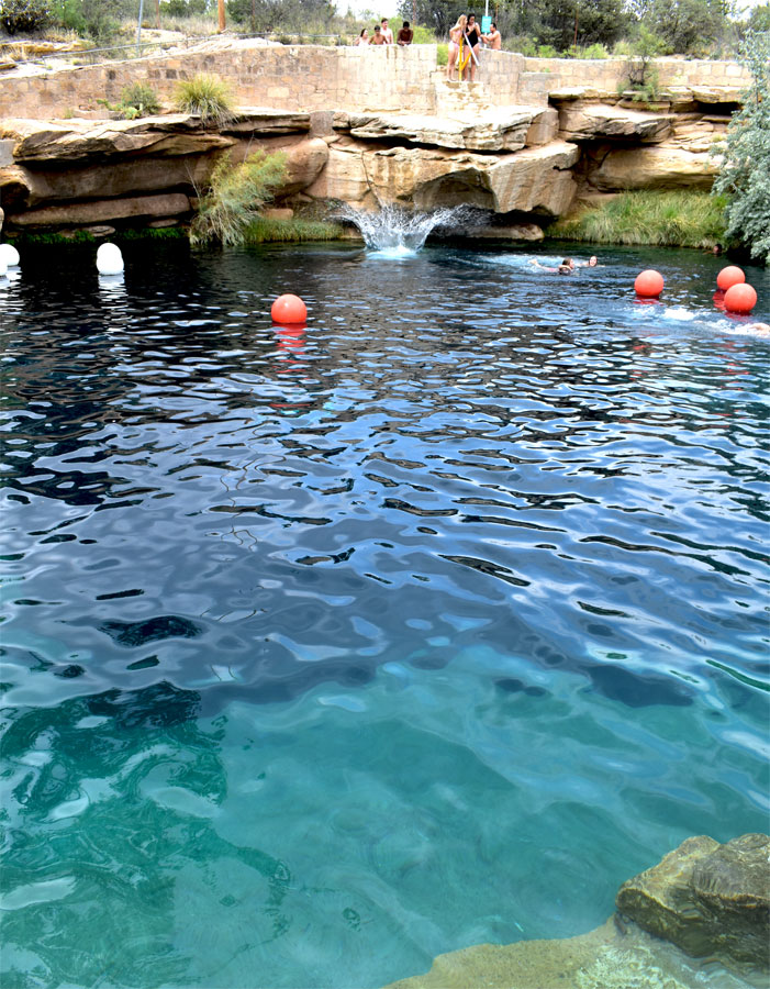 The Blue Hole in Santa Rosa, New Mexico. Beautiful, but too cold to stay in for more than a minute!