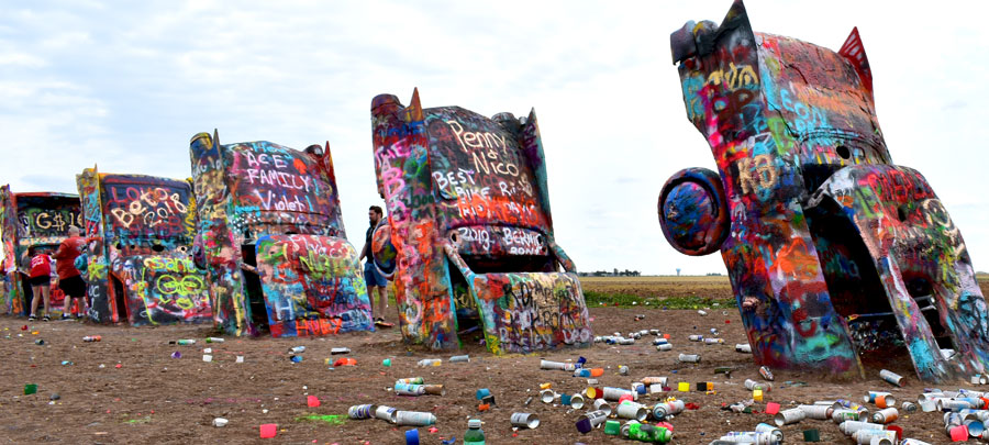 Cadillac Ranch.