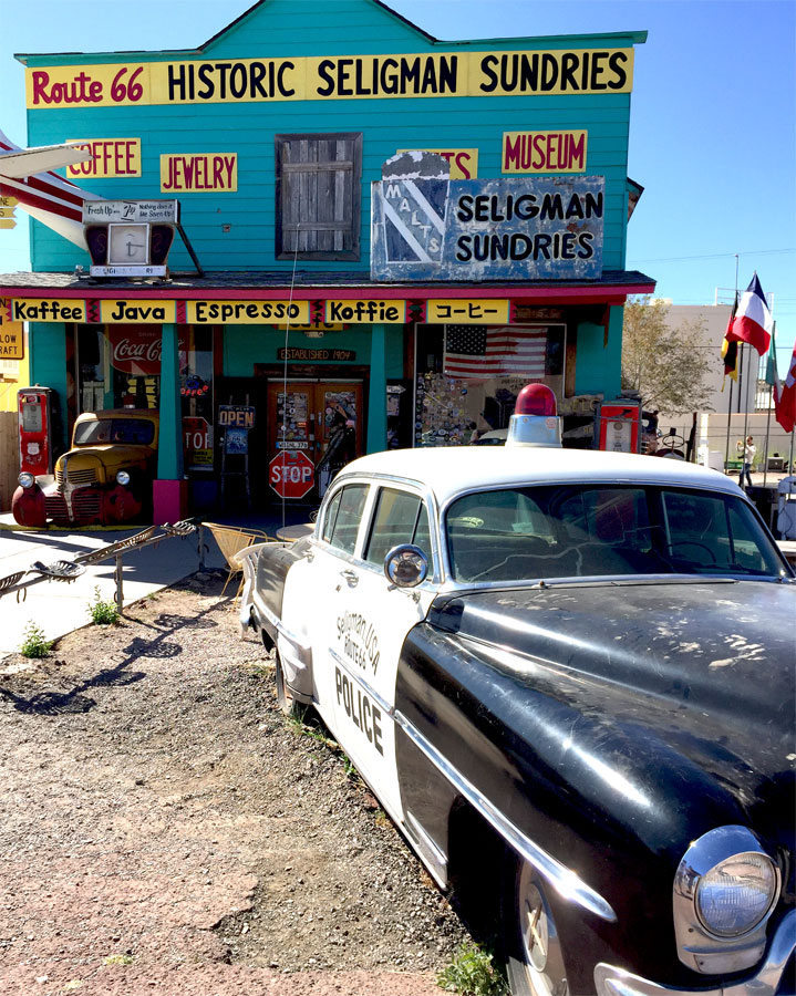 Weirdness along Route 66. This photo was taken further west, closer to our next stop at Grand Canyon Caverns.