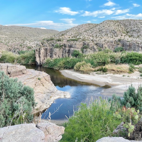 The Rio Grande along the Hot Springs Canyon trail in Big Bend