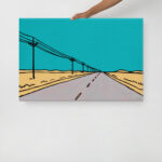 West Texas Highway - Canvas Print